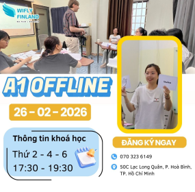 Học Tiếng Phần Lan Offline Kho&aacute; A1 - Khai Giảng 26/02/2026