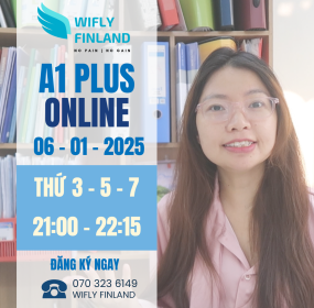 Khóa A1 Plus Học Tiếng Phần Lan Online cùng Wifly Finland - 06/01/2026 