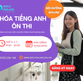KHAI GIẢNG KHÓA TIẾNG ANH BỒI DƯỠNG OFFLINE ÔN THI CHƯƠNG TRÌNH NGHỀ SAVONLINNA