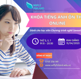 KHAI GIẢNG KHÓA TIẾNG ANH ONLINE ÔN THI CHƯƠNG TRÌNH NGHỀ SAVONLINNA