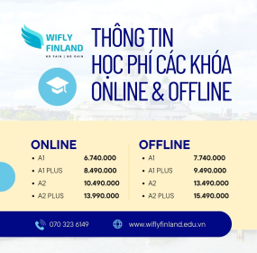 C&Aacute;C KH&Oacute;A HỌC TIẾNG PHẦN LAN V&Agrave; HỌC PH&Iacute; TẠI WIFLY FINLAND