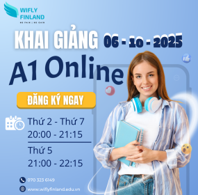 Khóa học tiếng Phần Lan A1 Online ngày 06/10/2025
