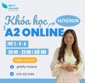 Kh&oacute;a học tiếng Phần Lan online A2 khai giảng 14/11/2025