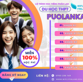 LỘ TRÌNH HỌC TIẾNG PHẦN LAN TẠI WIFLY FINLAND CHO HỌC VIÊN THPT